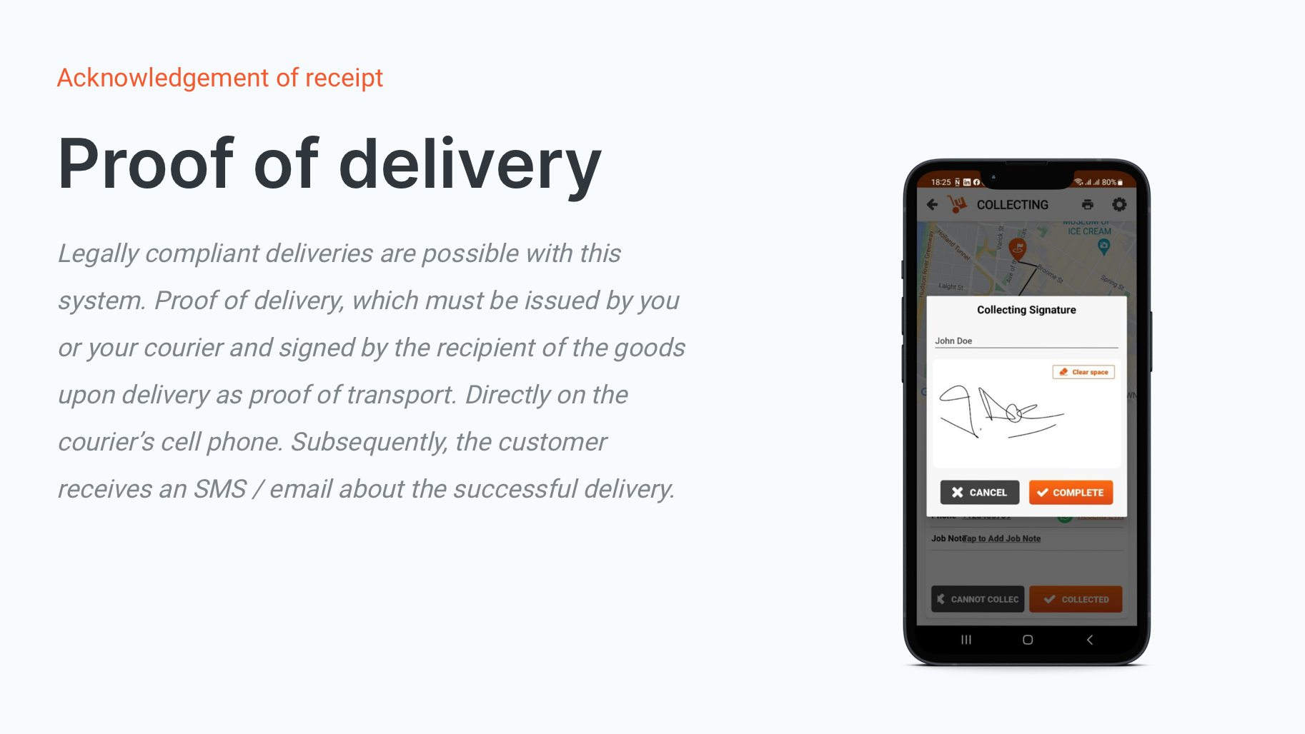 screenshot of Kurier Software